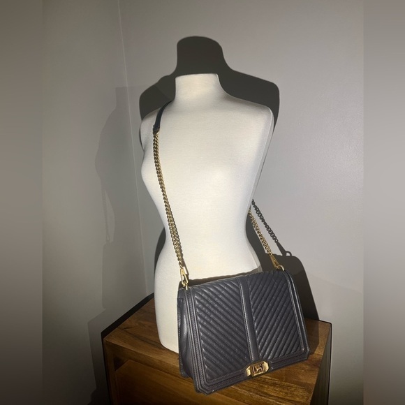 Rebecca Minkoff Chevron Quilted Love Crossbody - Picture 3 of 14